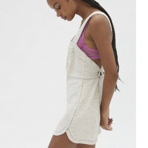 NEW Urban Outfitters Structured Hannah Cotton Cross Back White Romper Sz M